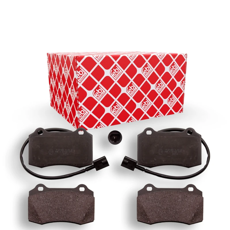 Image of FEBI BILSTEIN 116010 Brake pad set Front Axle, incl. wear warning contact Brake Pad Set,disc brake (402)