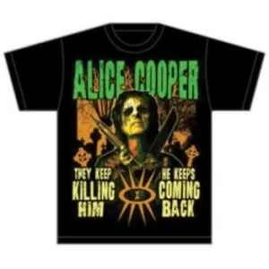 Image of Alice Cooper Graveyard Mens Black T-Shirt: Large