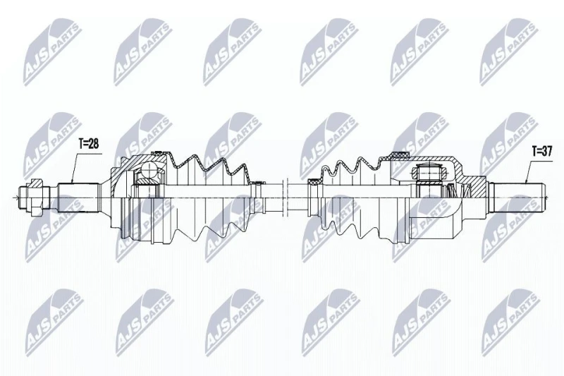 Image of NTY Drive shaft NTY NPW-PE-039