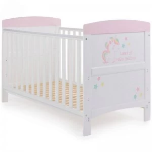 image of Obaby Grace Inspire Cot Bed Unicorn