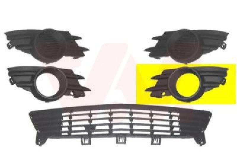 Image of VAN WEZEL Bumper grill VAN WEZEL 3782593