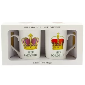 Image of Lord & Ladyship Pair of Mugs
