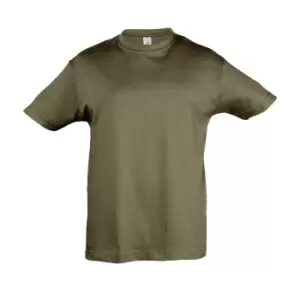 Image of SOLS Kids Regent Short Sleeve T-Shirt (10yrs) (Army)