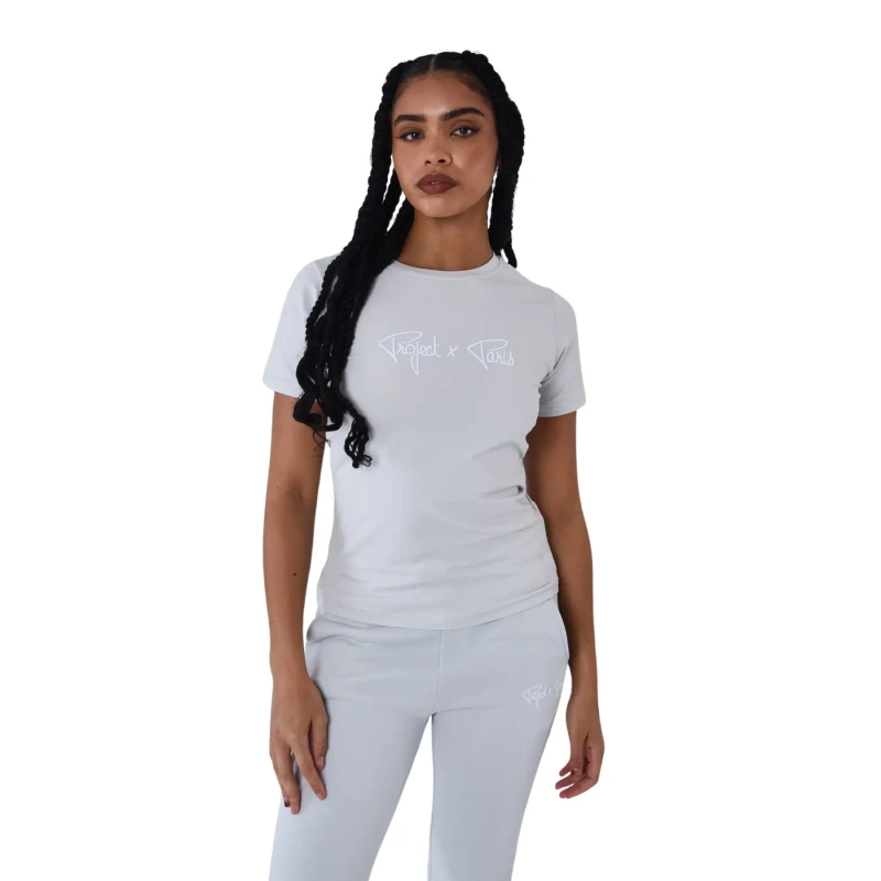 Image of Project X Paris Womens signature T-Shirt Project X Paris Blanc Female L