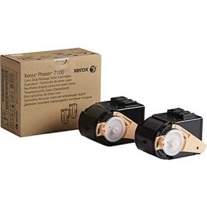 Image of Xerox 106R02602 Cyan Laser Toner Ink Cartridge