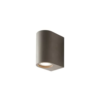 Image of Endon Lighting Anders - Integrated LED Wall Lamp Grey Smooth Cement 2 Light IP20
