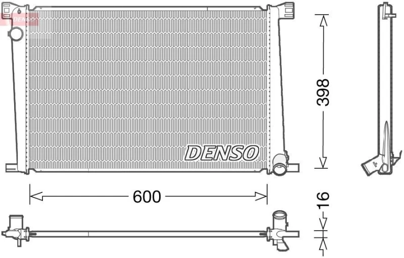 Image of DENSO Engine radiator DENSO DRM05007