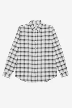 Image of Mens Ecru Based Check Shirt