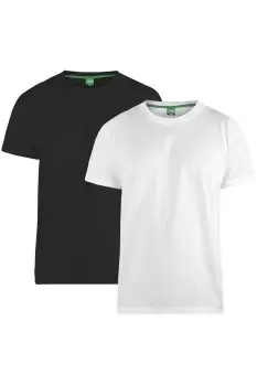 image of Fenton Kingsize D555 Round Neck T-Shirts (Pack Of 2)