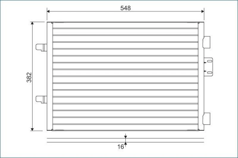 Image of Air conditioning condenser VALEO 817602