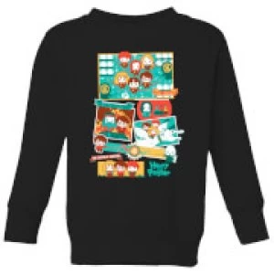 Image of Harry Potter Kids Cute Films Kids Sweatshirt - Black - 9-10 Years