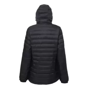 image of 2786 Mens Hooded Water & Wind Resistant Padded Jacket (2XL) (Black)