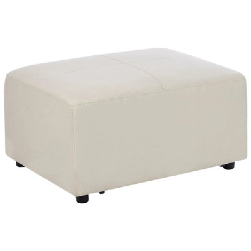 Image of Beliani Ottoman Kohlo Fabric Light Beige