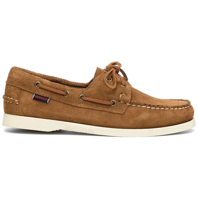 Image of Sebago Womens boat shoes Sebago Portland Flesh Out Marron Female 35