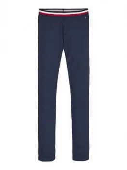 Image of Tommy Hilfiger Girls Essential Legging - Navy, Size Age: 8 Years, Women