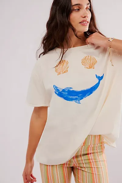 Free People Sunshine Smiles Tee