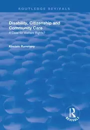 Image of Disability Citizenship and Community Care A Case for Welfare Rights?