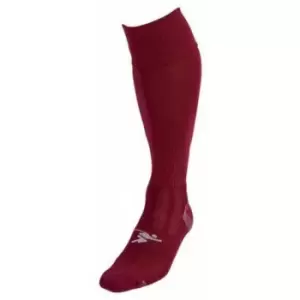 Image of Precision Childrens/Kids Pro Plain Football Socks (12 UK Child-2 UK) (Maroon)