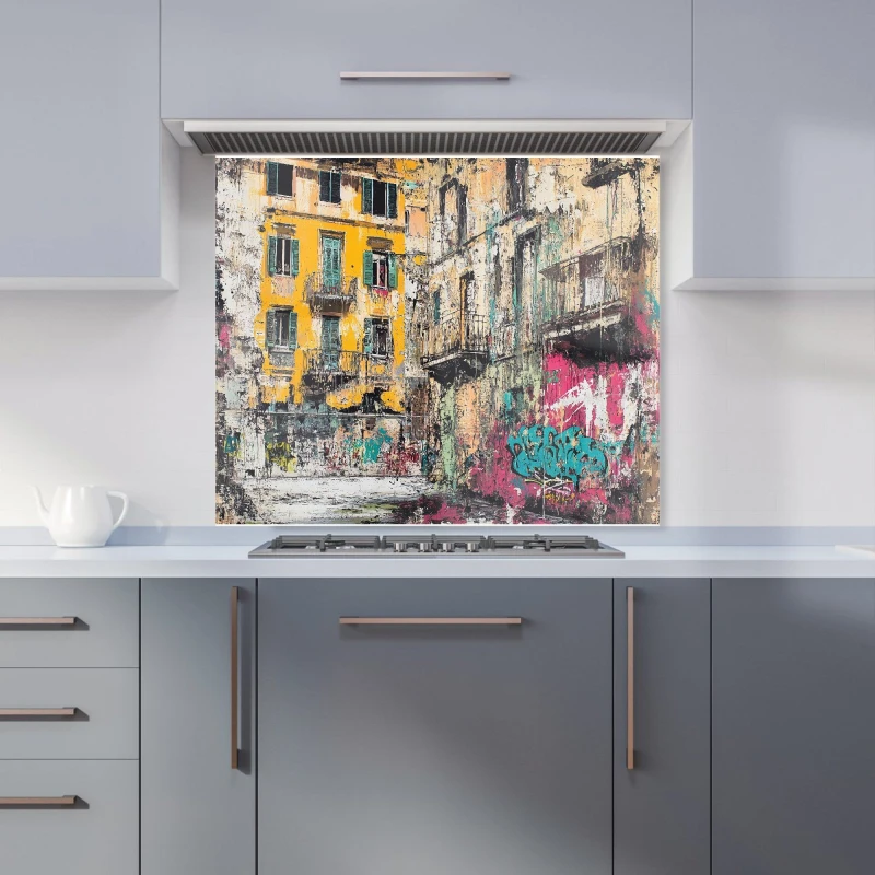 Image of Designer Kitchen Splashbacks Jasper Reed: 00014 Kitchen Splashback Size: 600mm x 750mm Multicolor Unisex 600mm x 750mm