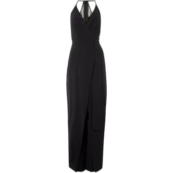 Image of Issa Lace Back Wide Leg J Black 8 - Black