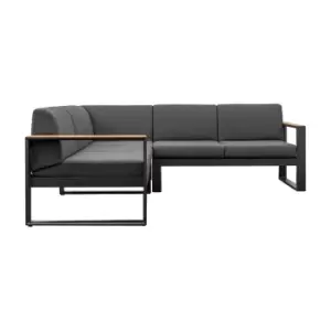 Image of Gallery Interiors Abigail Outdoor Corner Sofa in Charcoal