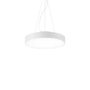 Image of Halo Integrated LED 1 Light Round Ceiling Pendant White