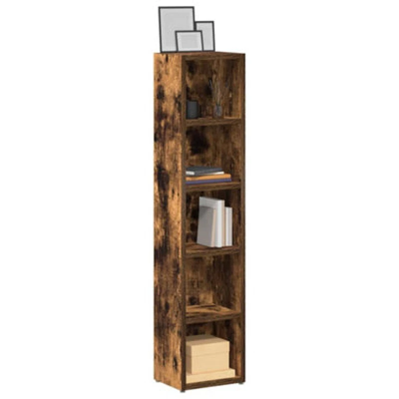 Image of VIDAXL Cd Cabinets 2 pcs Smoked Oak 21x16x93.5cm Engineered Wood Vidaxl 8720286975503