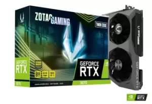 image of ZOTAC GAMING Nvidia GeForce RTX 3070 Twin Edge LHR 8GB GDDR6 Graphics Card - ZT-A30700E-10PLHR