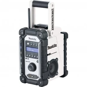 image of Makita DMR109 Cordless DAB Job Site Radio White