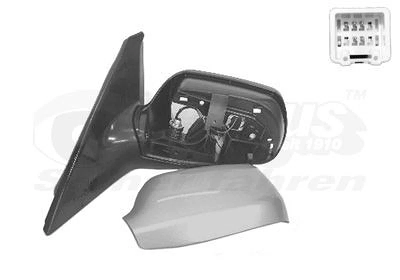 Image of VAN WEZEL Wing mirror VAN WEZEL 2734817