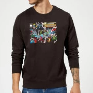 image of Justice League Crisis On Infinite Earths Cover Sweatshirt - Black - 5XL