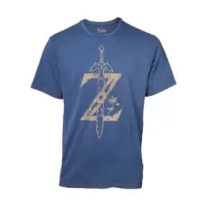 Image of Nintendo Legend of Zelda Breath of the Wild Z Logo Faux Denim...