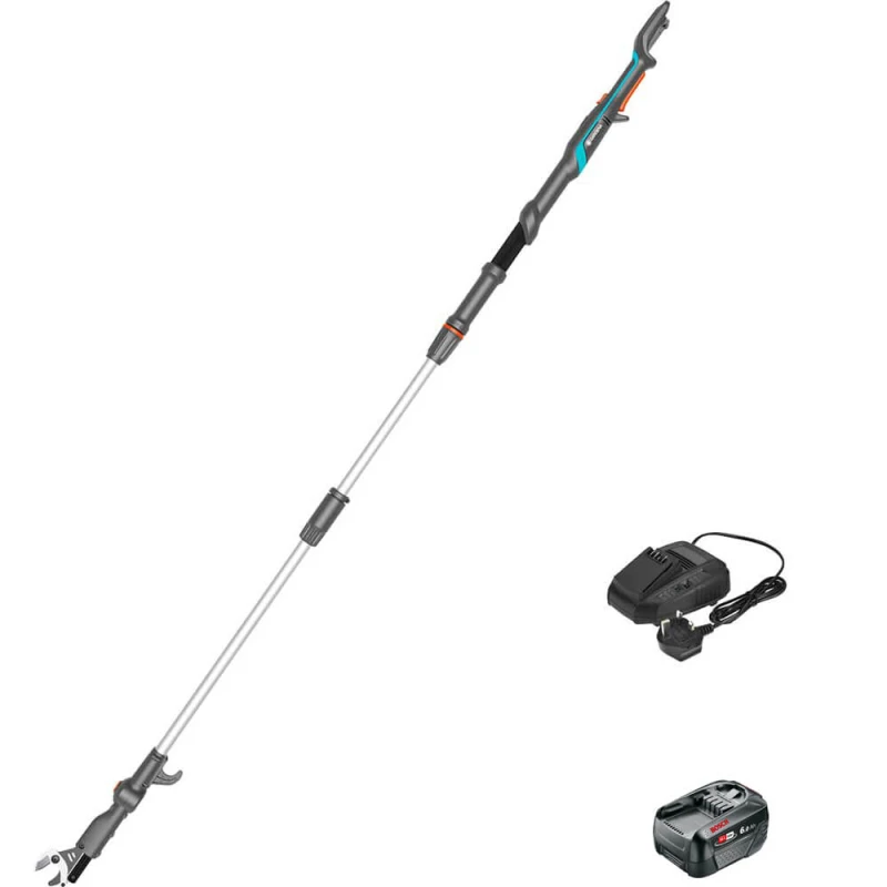 Image of Gardena HIGHCUT 250 P4A 18v Cordless Telescopic Tree Pruner HIGHCUT 250 14774-55 Batteries: 1 x 6ah Li-ion