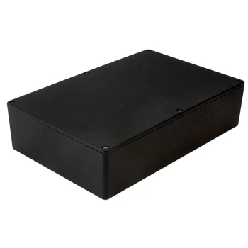 Image of Hammond 1550GBK IP54 Diecast Aluminium Enclosure Black (222 x 146 ...