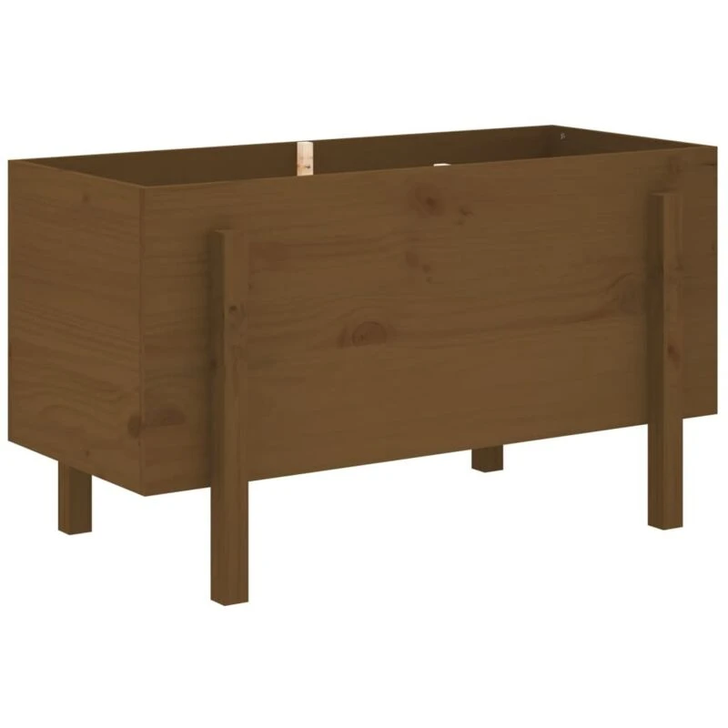 Image of vidaXL Garden Raised Bed Honey Brown 101x50x57cm Solid Pine, Brown 825215
