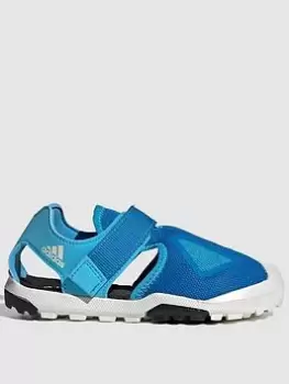 Image of Adidas Terrex Kids Captain Toey Sandal, Blue/White, Size 1