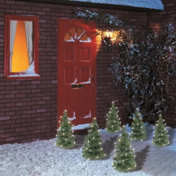 Image of Premier Decorations Set of 6 LED Tree Path Lights - White