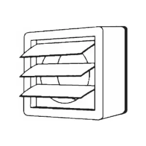 Image of Manrose Window Vent Kit For XF120 Range (Includes Backdraught Shutters) - 1267