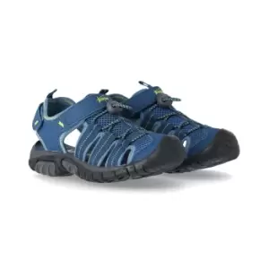 Image of Trespass Childrens/Kids Nantucket Active Closed Toe Beach Sandals (1 Youth UK) (Navy)