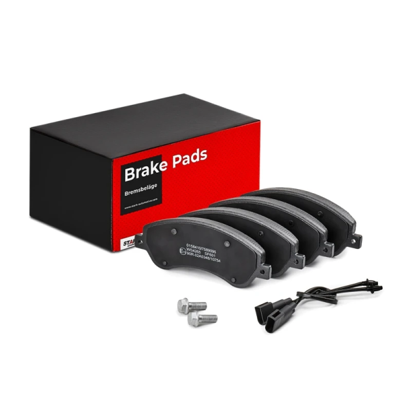 Image of STARK SKBP-0010427 Brake pad set Front Axle, incl. wear warning contact Brake Pad Set,disc brake (402)