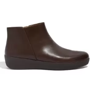 Image of Fit Flop Womens Sumi Leather Zip Ankle Boots UK Size 5 (EU 38)