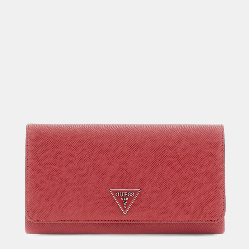 Image of Guess Womens Noelle Clutch Bag Carmine female One Size
