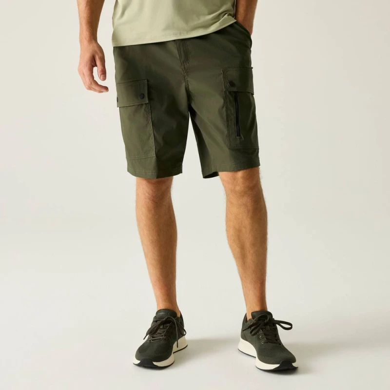 Image of Regatta Mens Arlery Shorts in Green Size: 32R Green Male 32R