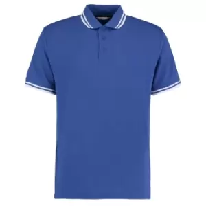Image of Kustom Kit Mens Tipped PiquA Short Sleeve Polo Shirt (L) (Royal/White)