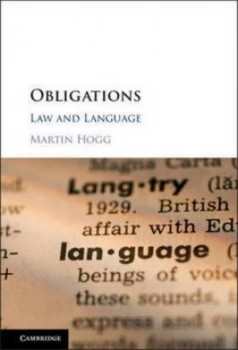 Image of Obligations by Martin Hogg Hardback