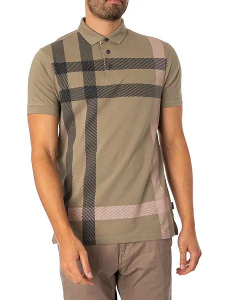 Image of Barbour Blaine Polo Shirt Dusty Green XL