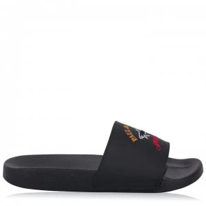 Image of Paul And Shark Crew Martello Lth Sliders - Navy