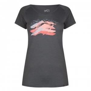 image of Millet Wool Blend T Shirt Ladies - Castle Gray