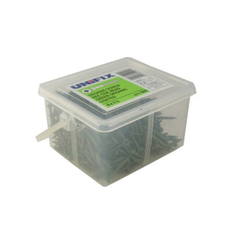 Image of Unifix Decking Screws Pozi Csk Head Magsho Green Coating - 8G X 2" - 9Dectub/020 For Decking - Tub Of 1200