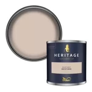 Image of Dulux Heritage Velvet Matt Biscuit Beige Matt Emulsion Paint 125ml